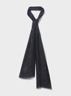 Italian Tencel Biodegradable Grey Semi-Plain Scarf via Neem London