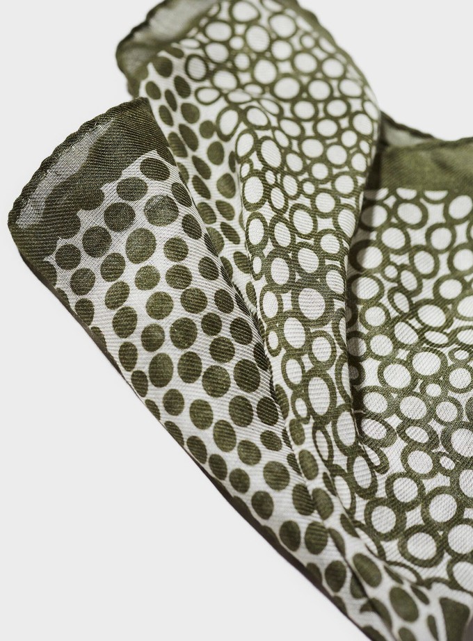 Italian Tencel Biodegradable Deep Neem Circle + Hankie from Neem London