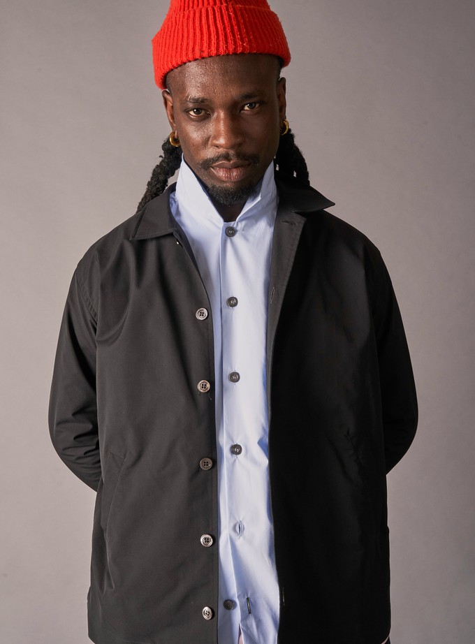 Black Neem Bomber Sorona Rain Jacket from Neem London