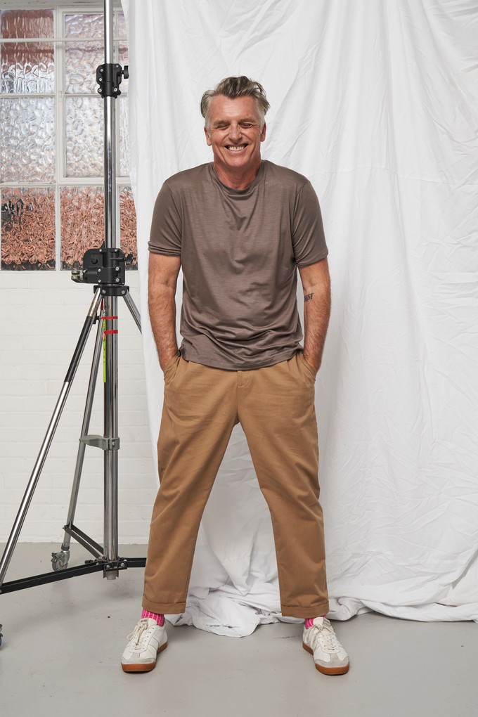 ZQ Merino Wool Jersey Oatmeal T-Shirt from Neem London
