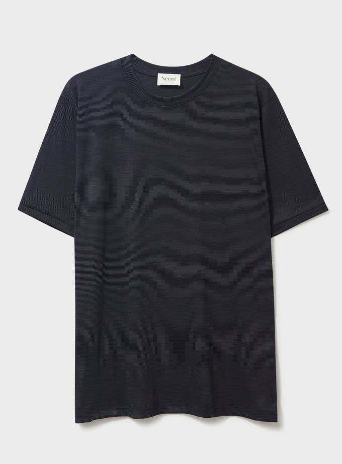 ZQ Merino Wool Black Stripe T-Shirt from Neem London