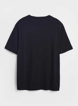 ZQ Merino Wool Jersey Navy T-Shirt from Neem London