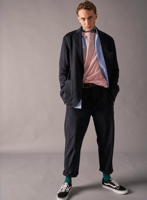 Recycled Italian Sky Slub Shirt Jacket from Neem London