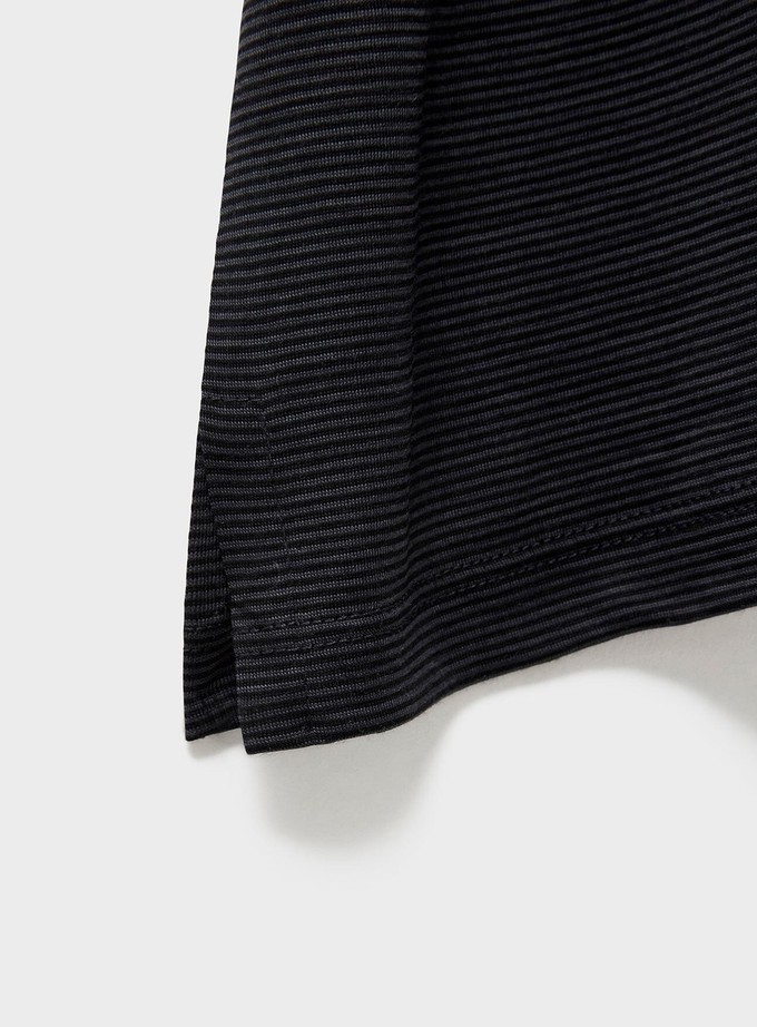 ZQ Merino Wool Black Stripe T-Shirt from Neem London
