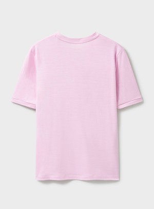 ZQ Merino Wool Jersey Pink Neem T-Shirt from Neem London