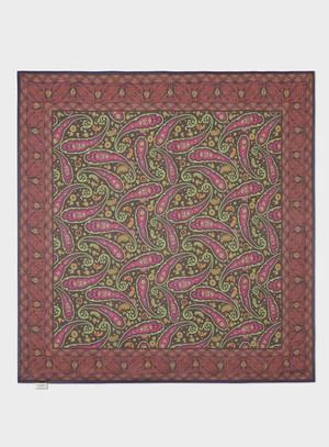 Biodegradable Italian Tencel Pink Paisley Flamboyant Scarf from Neem London