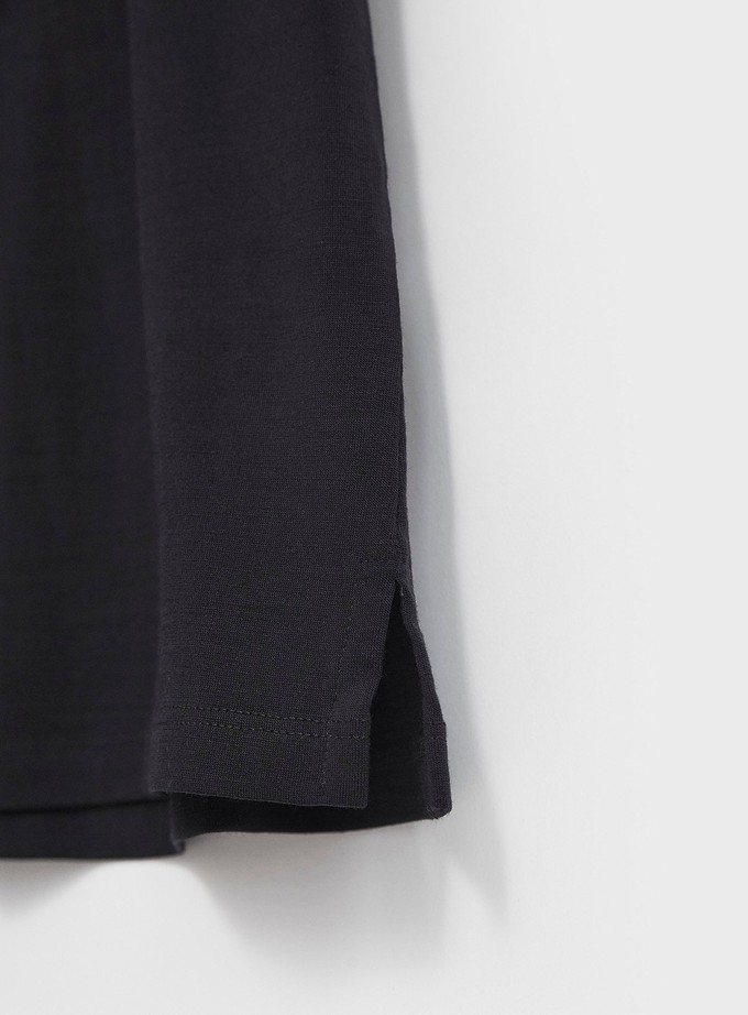 ZQ Merino Wool Jersey Navy T-Shirt from Neem London