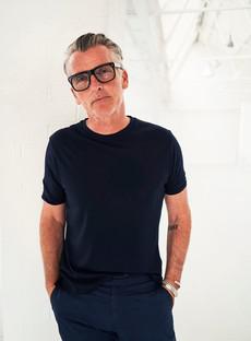 ZQ Merino Wool Jersey Navy T-Shirt via Neem London