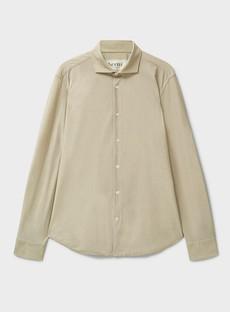 Recycled Italian Oatmeal Cut Away Comfort Shirt via Neem London