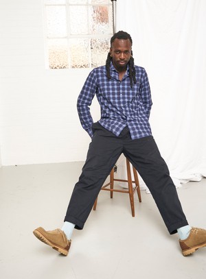 Recycled Italian Cernobbio Blue Cut Away Comfort Shirt from Neem London