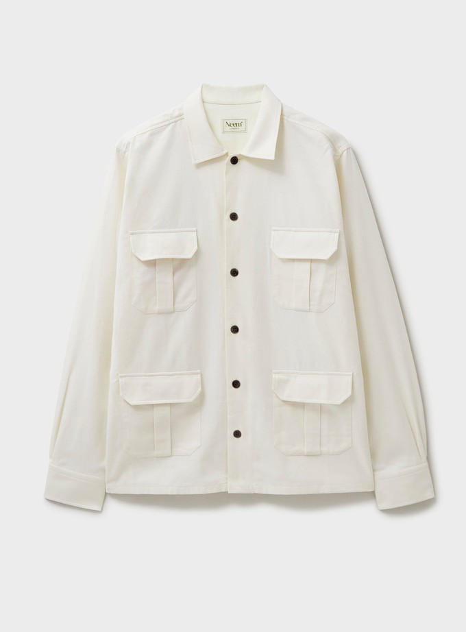 Regenerative Cotton Undyed & Unbleached OverShirt from Neem London