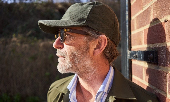 Wool/Cotton Upcycled Flannel Green Baseball Cap from Neem London