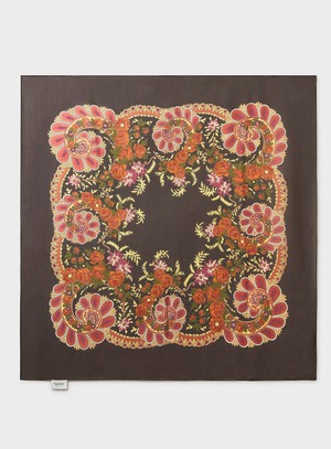 Biodegradable Italian Tencel Orange Paisley Stylish Scarf from Neem London