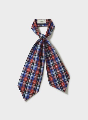 Recycled Italian Flannel Red Modern Cravat from Neem London