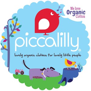 PICCALILLY Romperjurkje van biokatoen met vogeltjes from Olifant en Muis