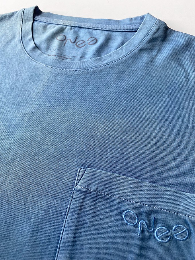 Limited Batch Indigo Cotton Pocket T-Shirt from ONE Essentials