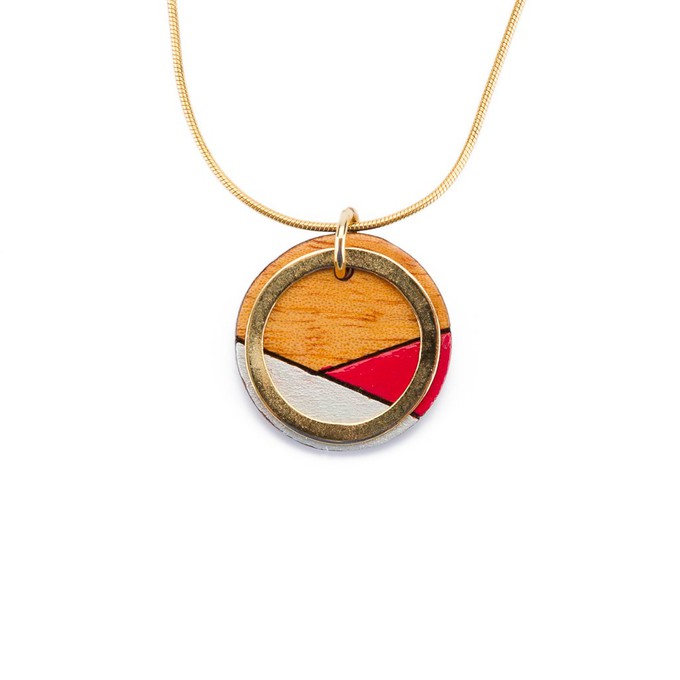 Conture Recycled Wood Gold Chain Necklace (4 Colours available) from Paguro Upcycle