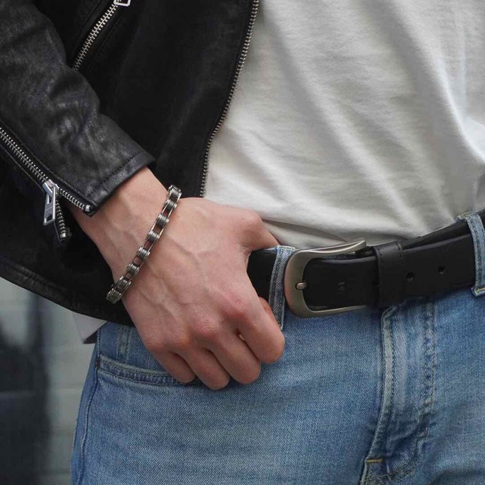 Recycled Bike Chain Bracelet - Unisex from Paguro Upcycle Recycled Bike Chain Bracelet - Unisex from Paguro Upcycle