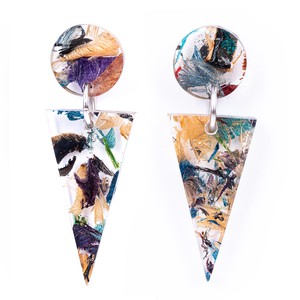 Shari Geometric Statement Resin Earrings from Paguro Upcycle