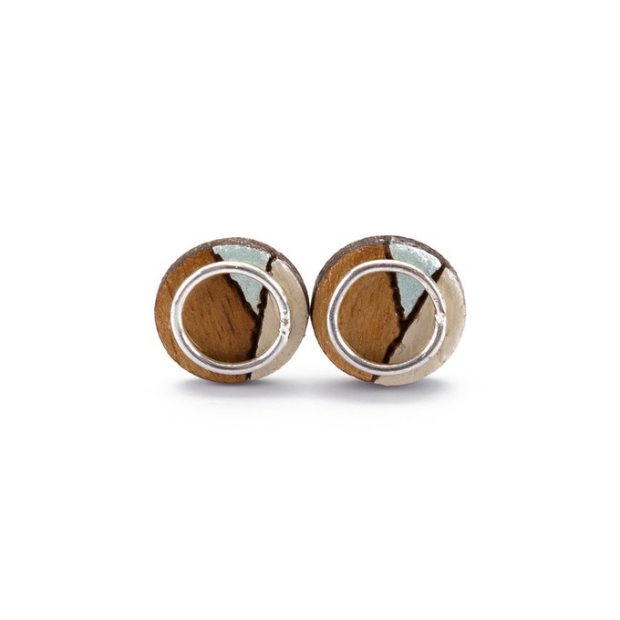 Conture Eco Luxury Wood Stud Earrings (4 Colours available) from Paguro Upcycle