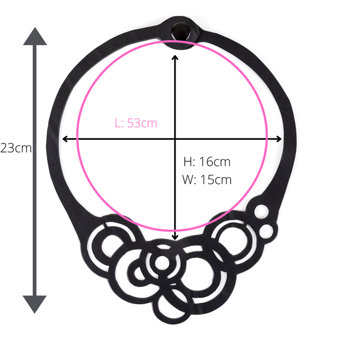 Circular Rubber Necklace from Paguro Upcycle