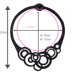 Circular Rubber Necklace from Paguro Upcycle
