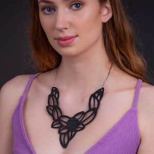 Iris Elegant Inner Tube Vegan Necklace from Paguro Upcycle Iris Elegant Inner Tube Vegan Necklace from Paguro Upcycle