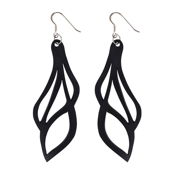 Vine Lightweight Inner Tube Earrings from Paguro Upcycle