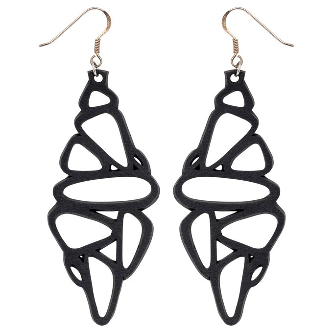 Pebble Recycled Rubber Earrings - Eco-Friendly Jewellery from Paguro Upcycle
