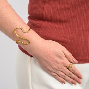 Wimbi Recycled Brass Bangle from Paguro Upcycle
