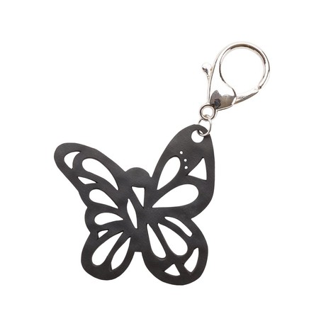 Papillon Recycled Rubber Butterfly Vegan Keyring from Paguro Upcycle