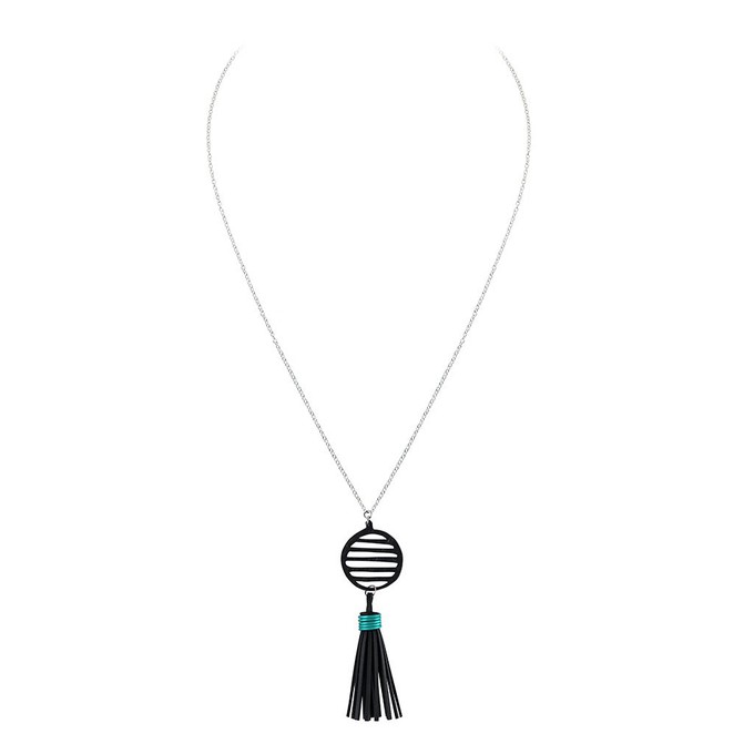 Lunar Rubber Tassel Necklace from Paguro Upcycle