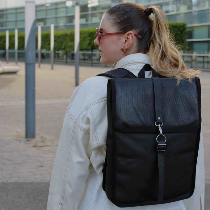 Urban Water Resistance Vegan Everyday Backpack from Paguro Upcycle