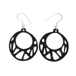 Ella Geometric Recycled Rubber Earrings from Paguro Upcycle