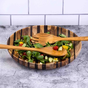 Upcycled Eco Friendly Wooden Salad Servers from Paguro Upcycle