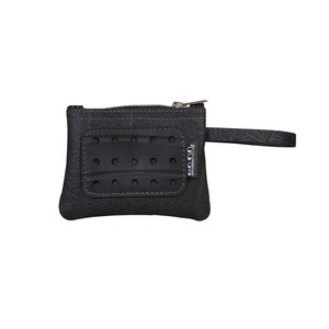 Petite Recycled Rubber Vegan Wristlet Pouch from Paguro Upcycle