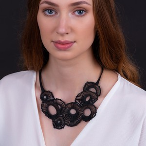Coral Eco Friendly Rubber Necklace from Paguro Upcycle