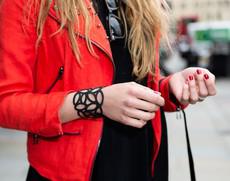 Marble Recycled Rubber Bracelet via Paguro Upcycle