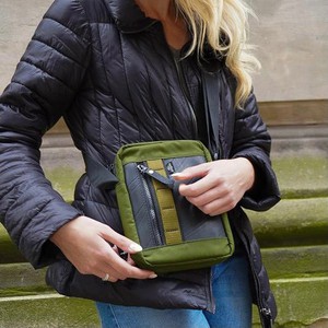 Major Vegan Crossbody Reporter Bag from Paguro Upcycle