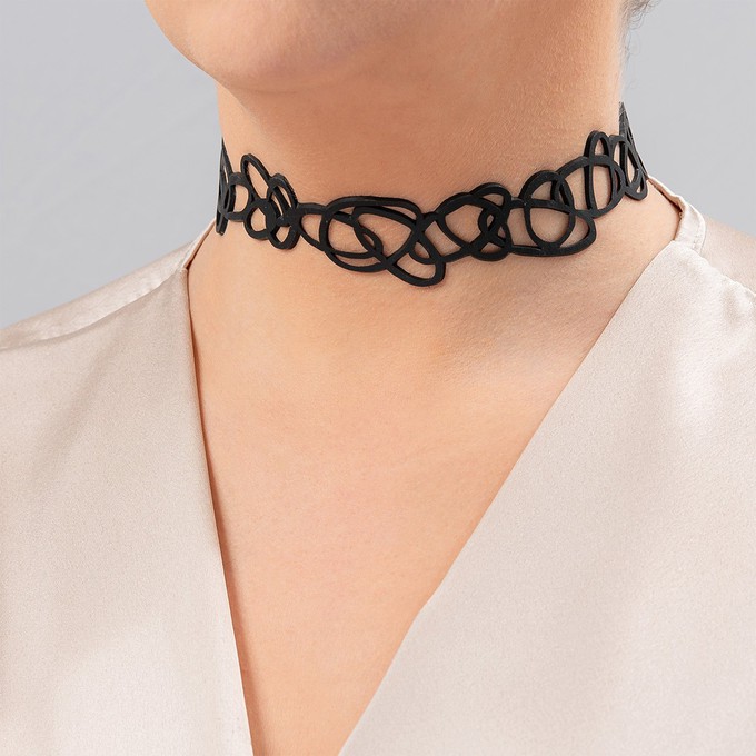 Apeiron Artistic Recycled Rubber Choker from Paguro Upcycle
