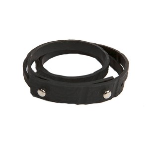 Nino Recycled Rubber Wraparound Bracelet from Paguro Upcycle