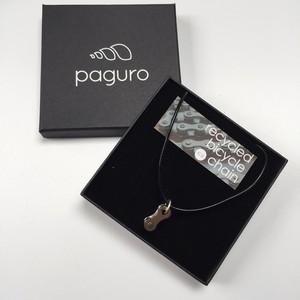 Lone Rider Recycled Bike Chain Pendant Necklace from Paguro Upcycle Lone Rider Recycled Bike Chain Pendant Necklace from Paguro Upcycle