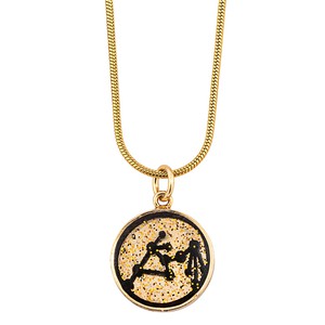 Aquarius Zodiac Sign Sustainable Necklace from Paguro Upcycle