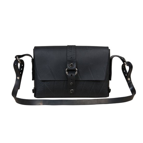 Reina Black Vegan Handbag from Paguro Upcycle