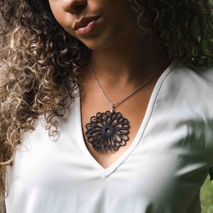 Peony Upcycled Pendant Necklace from Paguro Upcycle