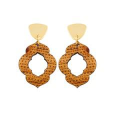 Herangan Recycled Wood Earrings via Paguro Upcycle