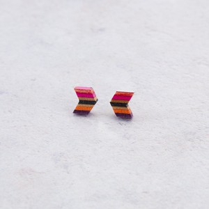 Arrow Colourful Recycled Skateboard Stud Earrings from Paguro Upcycle