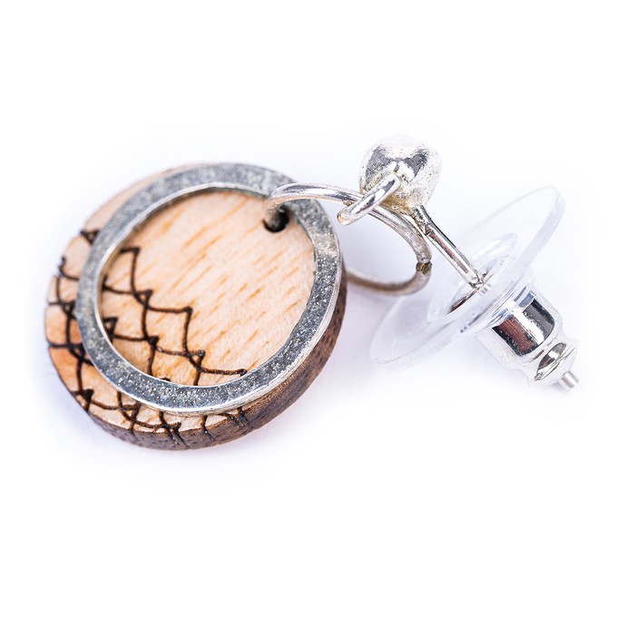 Beach Eco-friendly Recycled Wood Earrings from Paguro Upcycle