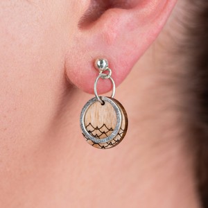 Beach Eco-friendly Recycled Wood Earrings from Paguro Upcycle