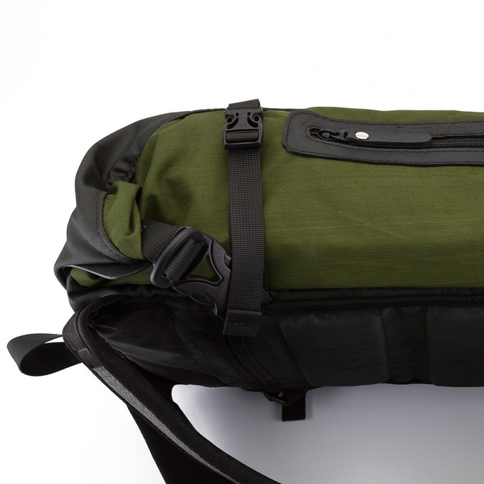 Soldier Water Resistant Vegan Backpack with Laptop Compartment from Paguro Upcycle